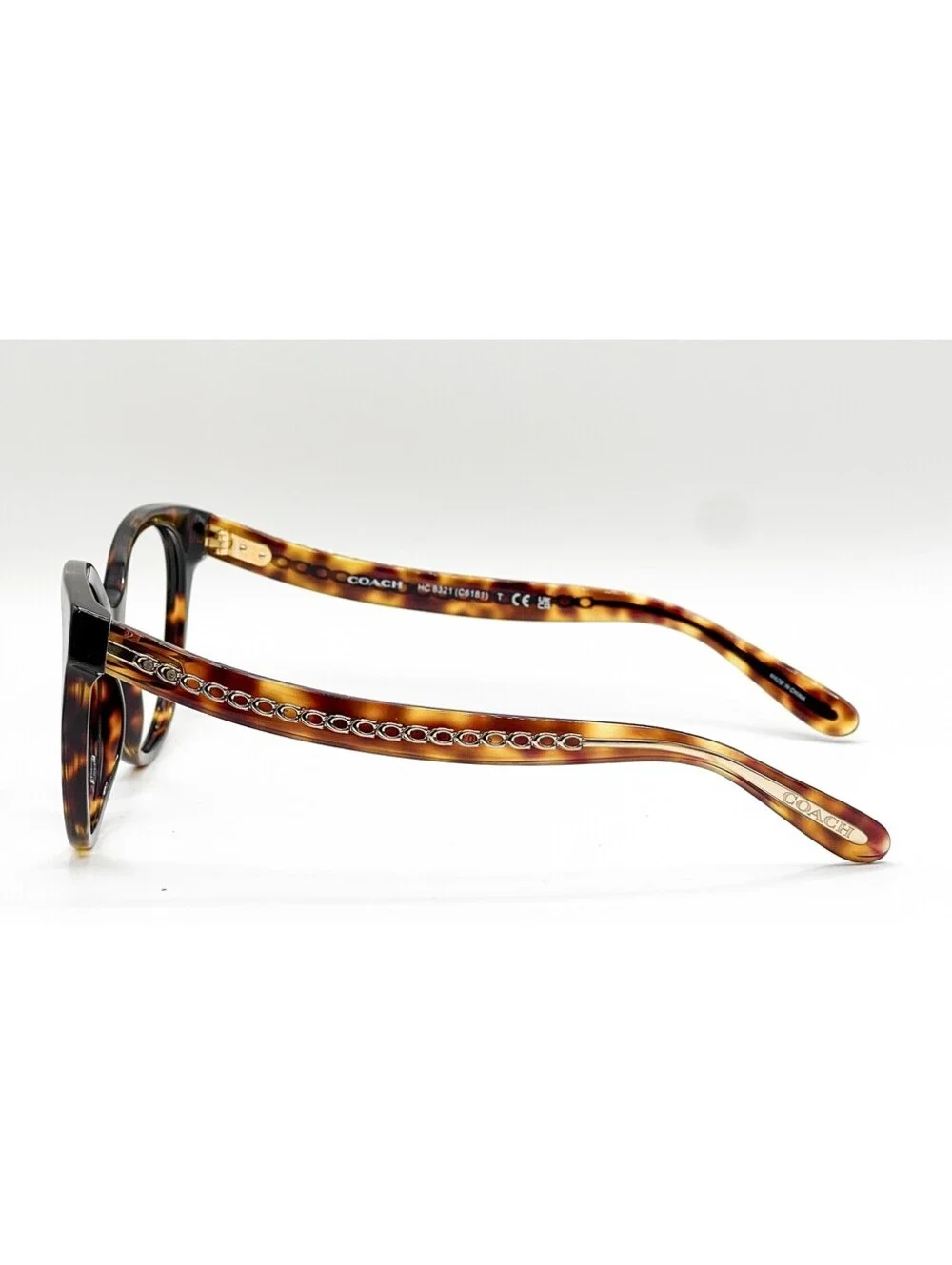 Coach HC 8321 51203B Dark Tortoise Round Authentic Eyeglass Frames 55-18-140